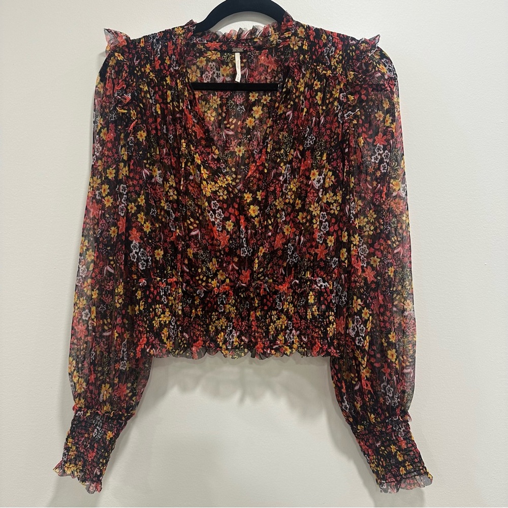 Free People Sheer Blouse